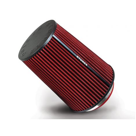 Rtunes Racing RED 3.5" 89 mm Inlet Truck Cold Air Intake Cone Replacement Performance Washable Clamp-On Dry Air Filter