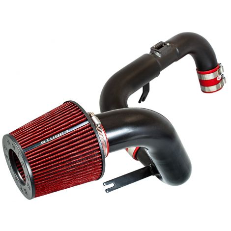 RTUNES RACING BLACK PIPE COLD AIR INTAKE + FILTER Compatible For 06-11 Honda Civic DX/LX/EX 1.8L I4