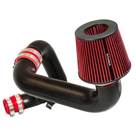 RTUNES RACING BLACK PIPE COLD AIR INTAKE + FILTER Compatible For 12-15 Honda Civic 1.8L I4
