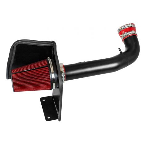 RTUNES RACING BLACK PIPE HEAT SHIELD COLD AIR INTAKE + FILTER Compatible For 09-14 Chevy Chevrolet/GMC/Cadillac V8 4.8L/5.3L/6.0L/6.2L