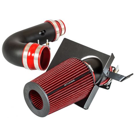 RTUNES RACING BLACK PIPE HEAT SHIELD COLD AIR INTAKE + FILTER Compatible For Ford 97-03 F150/Expedition / 97-99 F250 4.6L/5.4L / 98-99 Lincoln Navigator 5.4L V8