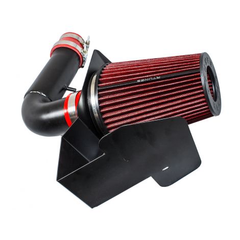 RTUNES RACING BLACK PIPE HEAT SHIELD COLD AIR INTAKE + FILTER Compatible For 11-19 Ford EXPLORER 3.5L
