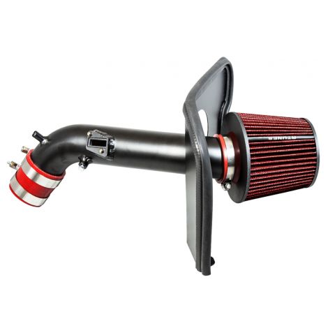 RTUNES RACING BLACK PIPE HEAT SHIELD COLD AIR INTAKE + FILTER Compatible For 13-17 HONDA ACCORD 2.4L