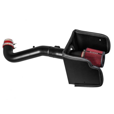 RTUNES RACING BLACK PIPE HEAT SHIELD COLD AIR INTAKE + FILTER Compatible For 05-12 Nissan Pathfinder / 05-15 Nissan Frontier / 05-15 Nissan Xterra 4.0L V6
