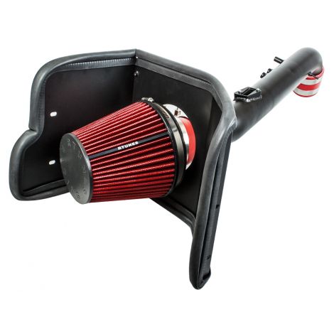 RTUNES RACING BLACK PIPE HEAT SHIELD COLD AIR INTAKE + FILTER Compatible For 05-20 Toyota Tacoma 2.7L