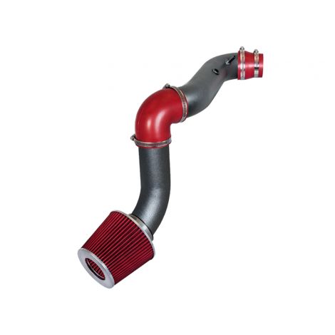 RW SERIES - MATTE BLACK PIPE RED - SHORT RAM INTAKE Compatible For 04-08 CHEVY AVEO