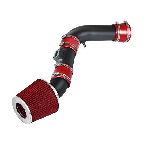 RW SERIES - MATTE BLACK PIPE RED - SHORT RAM INTAKE Compatible For 07-12 Chevrolet Colorado/GMC Canyon/Hummer H3/H3T 3.7L I5