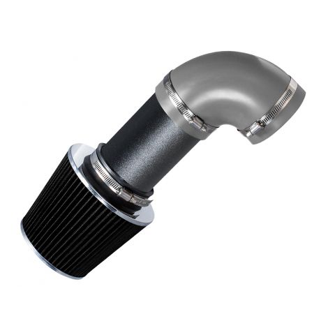RW SERIES - MATTE BLACK PIPE GRAY - SHORT RAM INTAKE Compatible For 03-05 Land Rover Range Rover 4.4L V8
