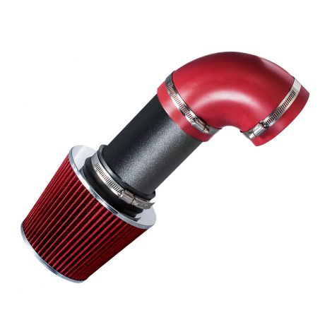 RW SERIES - MATTE BLACK PIPE RED - SHORT RAM INTAKE Compatible For 03-05 Land Rover Range Rover 4.4L V8