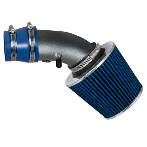 Rtunes Racing Short Ram Air Intake Kit + Filter Combo BLACK PIPE AND BLUE Compatible For 90-97 TOYOTA COROLLA 1.8L