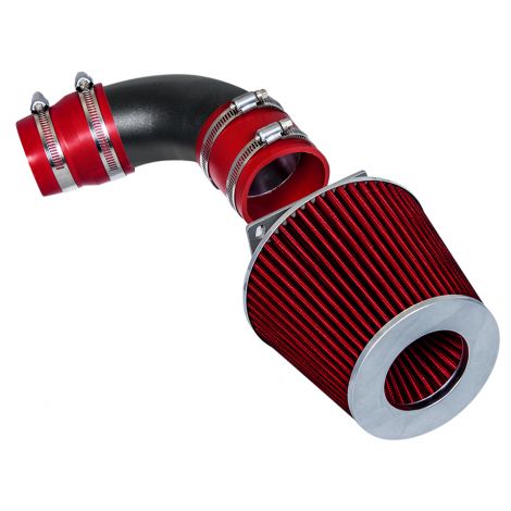 RW SERIES - MATTE BLACK PIPE RED - SHORT RAM INTAKE Compatible For 87-91 TOYOTA Camry 2.0L L4