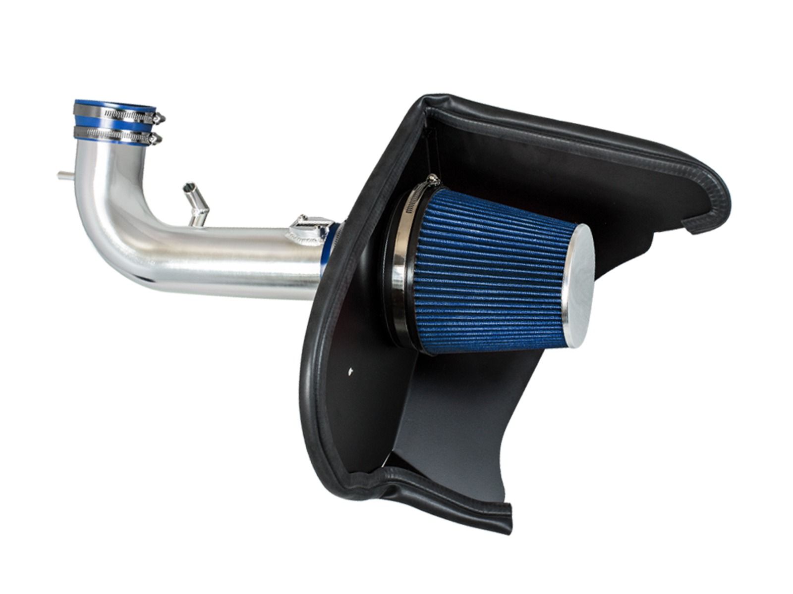 Cold Air Intake System with Heat Shield Kit + Filter Combo Blue Compatible  For 16 17 18 19 20 21 Chevy Camaro 3.6L V6